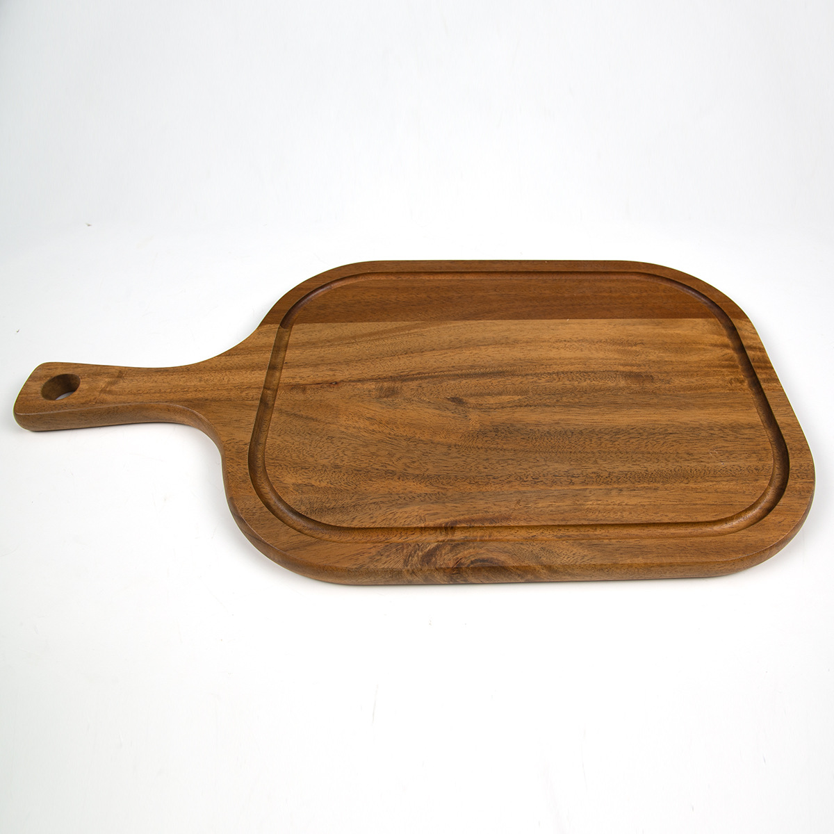 Acacia Wood Cutting Board with Handle – 52.5×23cm Natural Wooden Chopping Board
